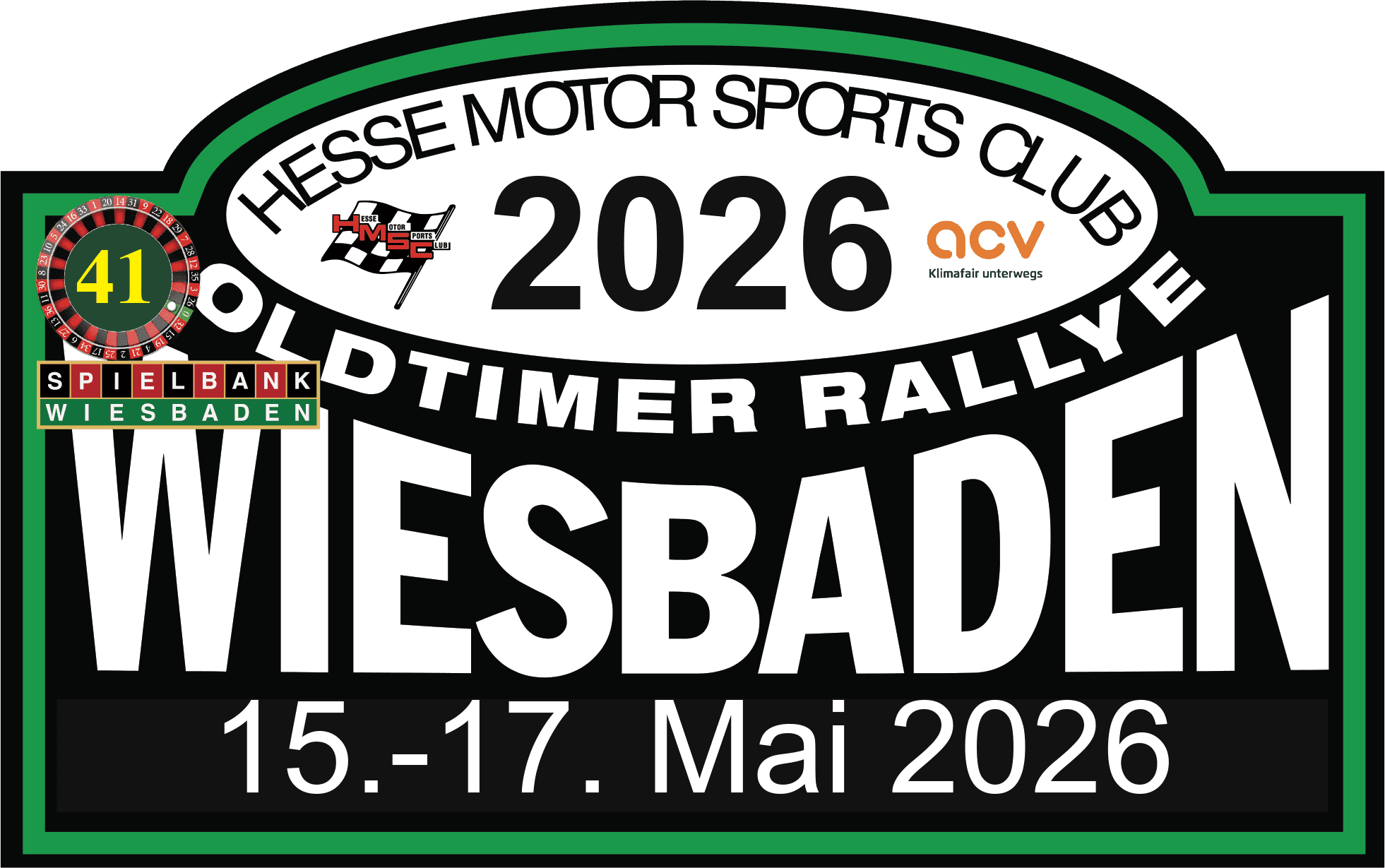 41. HMSC Oldtimer Rallye Wiesbaden 2026 – Logo