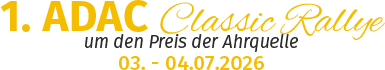 1. ADAC Classic Rallye um den Preis der Ahrquelle 2026 – Logo